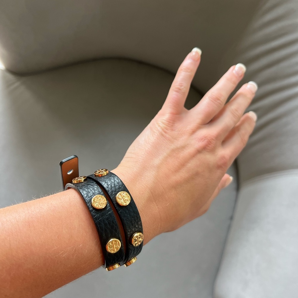 Tory Burch Wrap Leather Bracelet